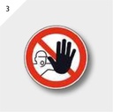 Indicator de interzicere - Folie PVC, autoadeziv