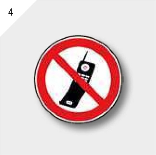 [AMAT3-157540] Indicator de interzicere - Folie PVC, autoadeziv