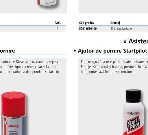 [AMAT3-157546] Holts Ajutor pornire Pornire ușoară la rece pentru toate motoarele diesel și pe benzină. Protejează motorul și bateria, 