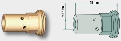 [AMAT3-158040] Duza cu tub M6 26 mm