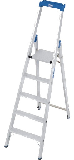 [AMAT3-158378] KRAUSE Scara Stabilo Scara robustă cu trepte din aluminiu cu carcasă multifuncțională și găleată cu carlig pentru uz pro