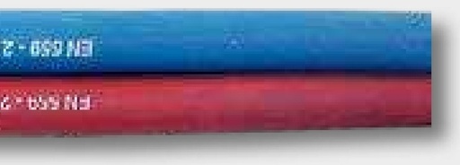 [AMAT3-157194] Furtun autogen dublu EN 559 conform ISO 3821 Acetilenă, interior 9 x 3,5 mm, exterior 16 mm Oxigen, interior 6,3 x 5 mm,