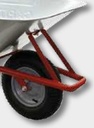 CAPITO Roaba adanca profesionala • Cadru tubular din oțel Ø: 34 mm • Grosime perete 1,5 mm • Janta din tabla de otel 400