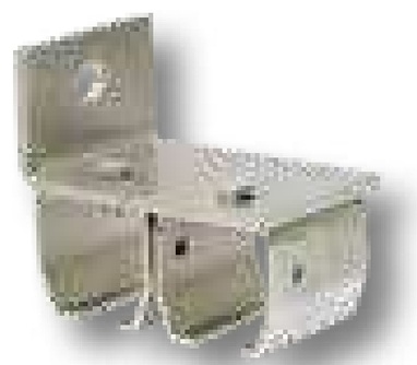 [AMAT3-158424] MEA Metal Applications Mufa fixare pe perete 75 mm
