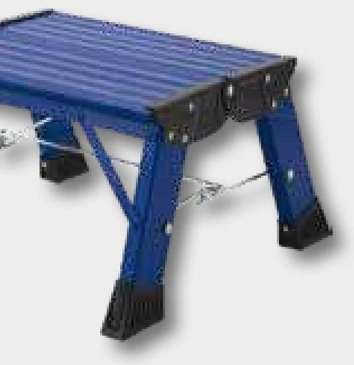 [AMAT3-158605] KRAUSE Scara pliabila Treppy Plusline albastra, Treaptă ușoară din aluminiu în 5 culori strălucitoare. Adăugarea ideală 