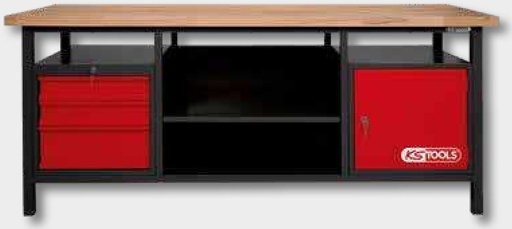 [AMAT3-157461] AEROTEC Banc de montaj 1200 SLT Multi - Bancul de lucru profesional cu cărucior de atelier mobil integrat - Echipament (