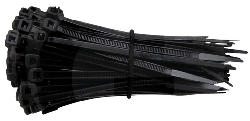 [AMAT3-158788] 100 Conectori cablu, detașabil, negru - 100 x 3,6