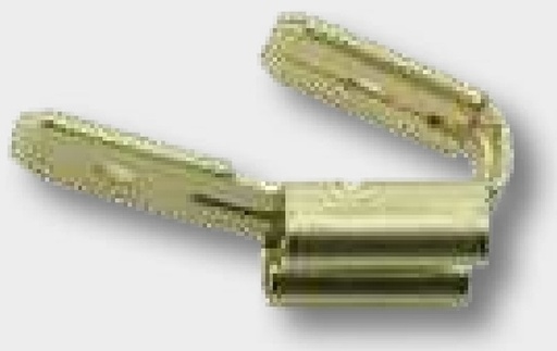 [AMAT3-160461] Distribuitor conector izolat, cu ramură, 6,3 mm, albastru