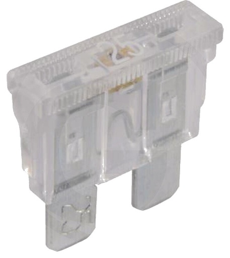 [AMAT3-159532] Siguranțe fișe plate, standard, cu lumin - 32V max. / 25 A | alb | UV 10