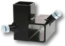 K.U.L.T. Conector bara patrata - Standard, dreapta, pentru bara 40 x 40 mm