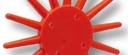 K.U.L.T. Deget tip stea - Mediu, portocaliu pentru sol moale include suruburi M8 x 40 si piulite