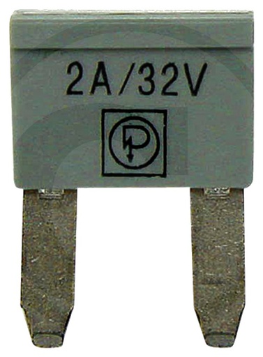 [AMAT3-160701] Siguranțe plate, Mini, 10 - 32 V max. / 2 A | gri | UV 10