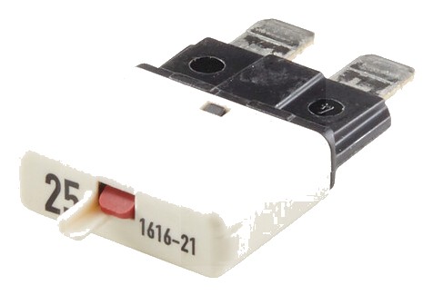 [AMAT3-160718] Întrerupător siguranțe, standard - 32 V max. / 25 A | alb | cu buton resetare