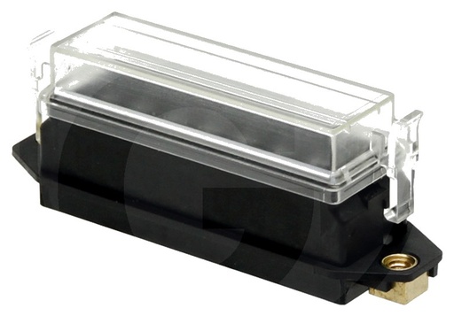 [AMAT3-160756] Cutie sigurante Structură fără siguranță, conexiune axială 16x 6,3 mm mai jos, capac transparent pentru priză L 115 x l 