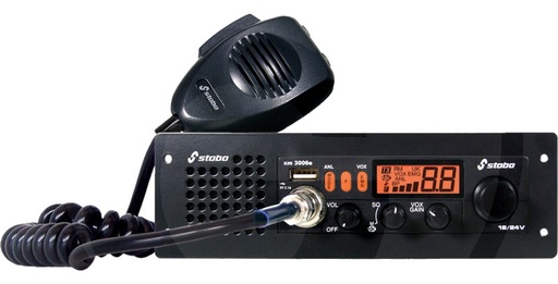 [AMAT3-159266] STABO Radio xm 3006e VOX 12/24 V - incl. suport glisant