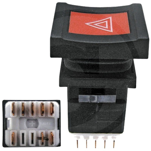 [AMAT3-160095] Comutator cu buton - Instalatie lampa avarie