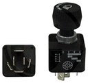 Comutator rotativ - Buton negru