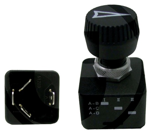 [AMAT3-160224] Comutator rotativ - Buton negru