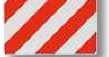 [AMAT3-160247] Panou avertizare, aluminiu - in partea din spate, alba nu este reflectorizanta, rosie reflectorizanta, tipul 1