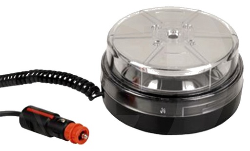 [AMAT3-160276] Lampa intermitenta cu LED suport magnetic-cu sistem de prindere, cablu de racordare spiralat cu stecher optica-sticla tr