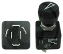 Comutator rotativ - Buton negru