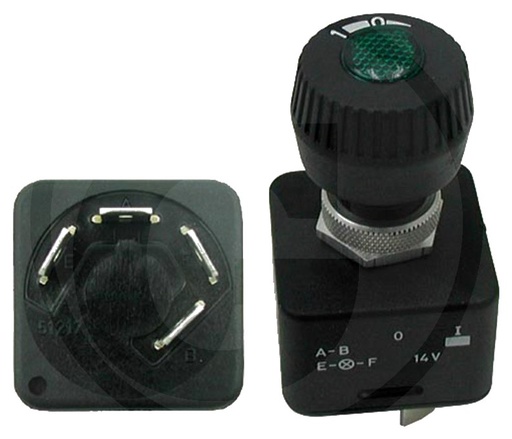 [AMAT3-161237] Comutator rotativ - Buton cu lumină de control