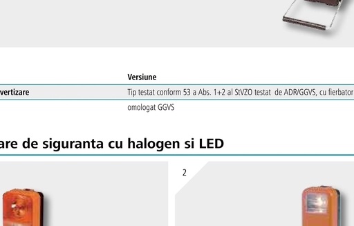 [AMAT3-161310] Lampa intermitenta de siguranta - Carcasa din plastic conține: