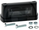 Bec placute de inmatriculare carcasa din plastic negru, lentila difuza acrilica