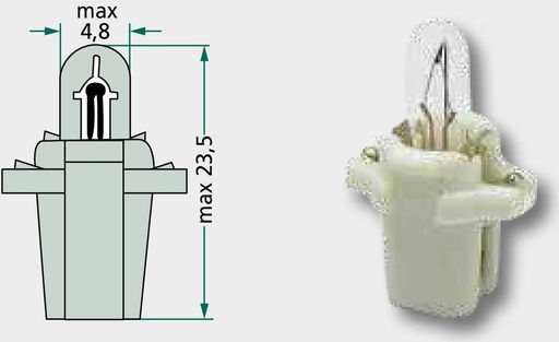 [AMAT3-161382] Bec 24V 1.2W, Ø 5mm, 24 Volt