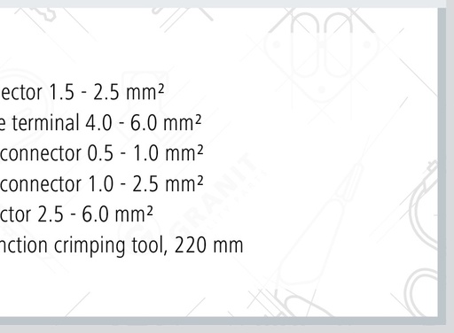 [AMAT3-161498] Set conectori pentru cablu - 1150-buc., incl cleste de sertizat KS Tools multifunctional