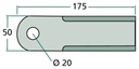 Cutit tocator - plat