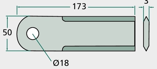 [AMAT3-163640] Cutit tocator - plat