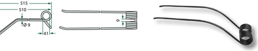 [AMAT3-163696] VPE10 Dinți pentru andocitor 515 mm