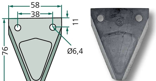 [AMAT3-163699] Lama cositoare - plat