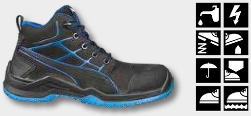 [AMAT3-162585] Puma Pantof de siguranță S3 ESD Argon Blue SR Pantofi de siguranță