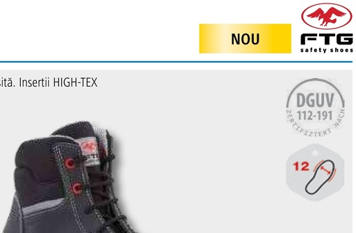 [AMAT3-162653] FTG Cizme de siguranță S3 Legend Pantofi de siguranță