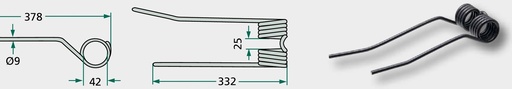 [AMAT3-164011] Gheare elastice - dreapta drept (crem)