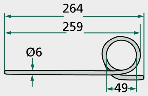 [AMAT3-163361] Gheara elastica 264 mm