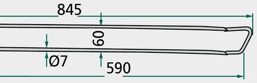 [AMAT3-163382] Gheara elastica 845 mm