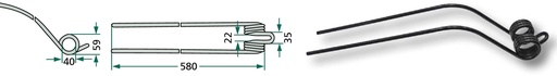 [AMAT3-163405] Gheare elastice U.V. 10 560 mm