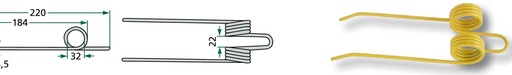 [AMAT3-163407] Set de 10 dinți pentru pick-up - U.V. 10