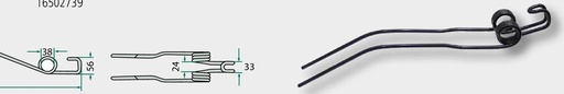[AMAT3-163421] Gheare elastice U.V. 10 - U.V. 10, negru-albastru