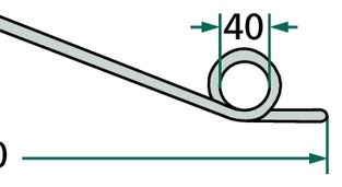 [AMAT3-163424] Gheare elastice U.V. 10 - U.V. 10, negru-albastru