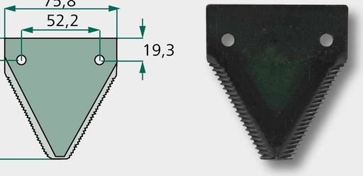 [AMAT3-163514] Lama cutit cositor - zimtata in partea superioara, grosime 3 mm