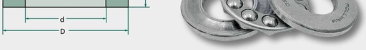 [AMAT3-165699] FAG Rulment axial bile canelură 51308 40 mm