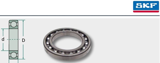 [AMAT3-165951] SKF Rulment cu role canelate 6210 50 mm