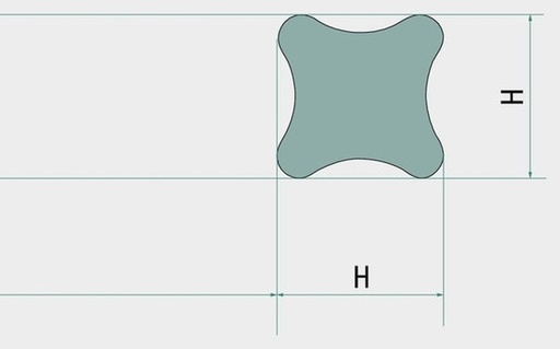 [AMAT3-168369] X-ring Viton Cauciuc fluorurat (FKM / Viton)