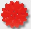 Disc - Ø = 450 x 5 mm 18", cu crestaturi cu 4 orificii de prindere circumferinta cerc 4 x 100 x 12 mm