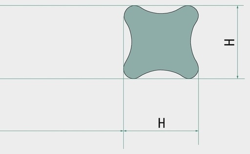 [AMAT3-168622] X-ring Viton Cauciuc fluorurat (FKM / Viton)
