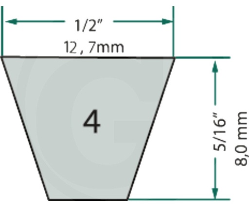 [AMAT3-169171] by PIX Curea trapezoidală - 4L1120K